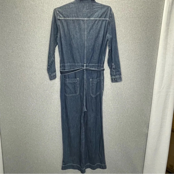 Gap Utility Denim Y2K Wide Leg Medium Indigo Jumpsuit - Picture 9 of 9